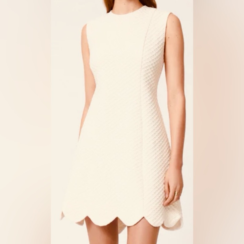 Pearl Cream Textured Dress